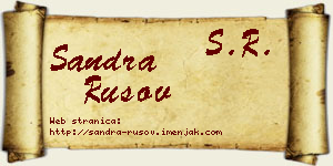 Sandra Rusov vizit kartica